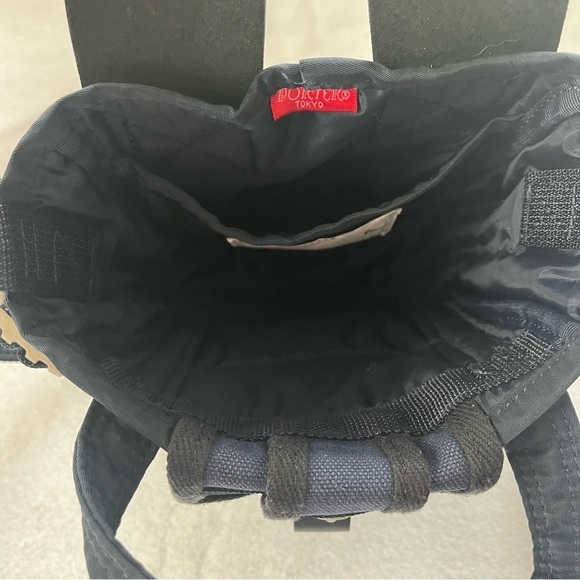 SACAI x Yoshida PORTER NAVY BLUE Mini Tote Bag w/ Crossbody Strap Japan - Picture 8 of 15